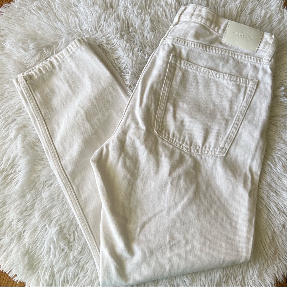 Everlane Straight Leg Jeans in White - Picture 3 of 11